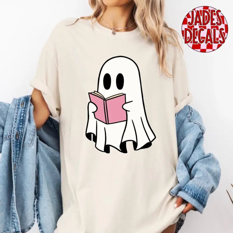 Ghost Reader Tee - Comfort Colors Hoodie, Sweatshirt | RetroVerseTees.com