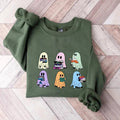 Ghost Reading Books Sweaterghost Sweatshirthalloween Teacher Giftlibrarian Halloween Hoodiehalloween Ghost Hoodie...