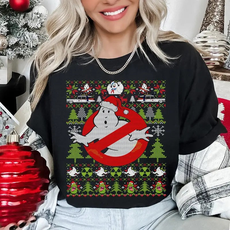 Ghostbusters Ugly Christmas Sweater Ghostbusterst Christmas Sweater Ghostbuster Movie Ghostbusters Halloween Sweater Gift...