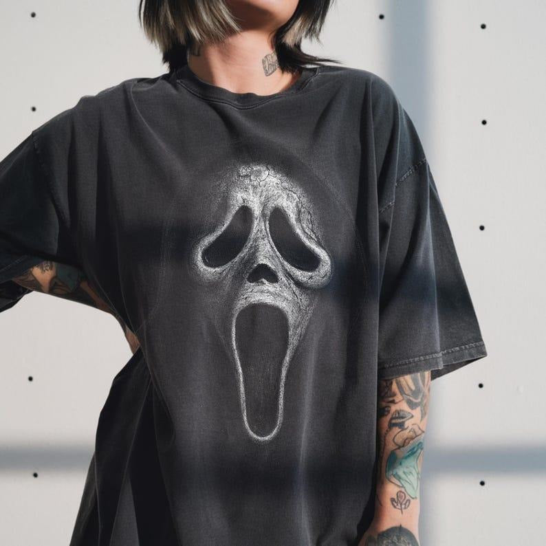 Ghostface | Retro Vintage-Style T-Shirt, Unisex Casual Street Wear Hoodie, Sweatshirt | RetroVerseTees.com