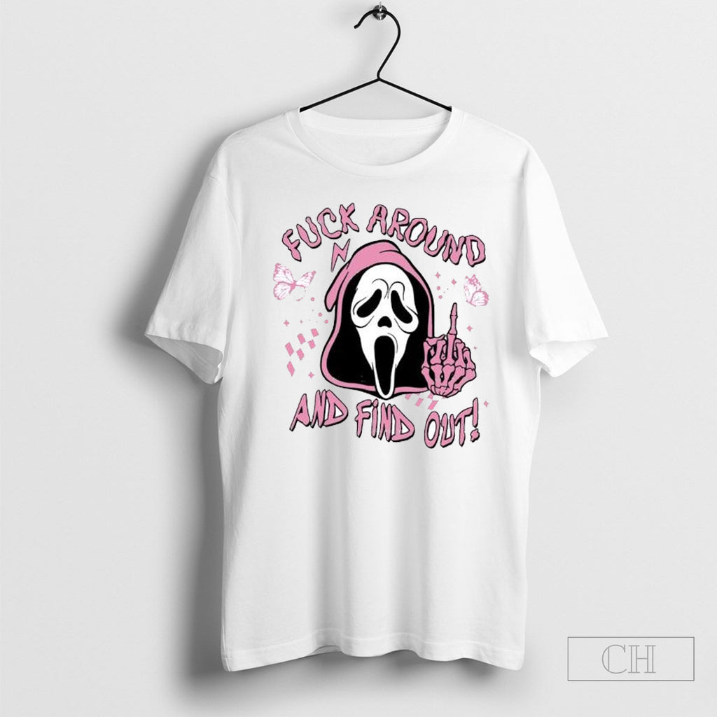 Ghostface Fuck Around And Find Out Horror Pink Halloween
