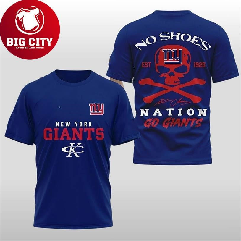 Giants Kenny Chesney No Shoes Nation 2025 Two Sided Shirt