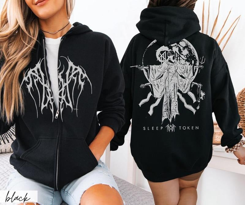 Gift Idea Sleep Token Unisex ZIP Hoodie, Gift for fans Womenswear T-Shirts, Sweatshirt | RetroVerseTees.com