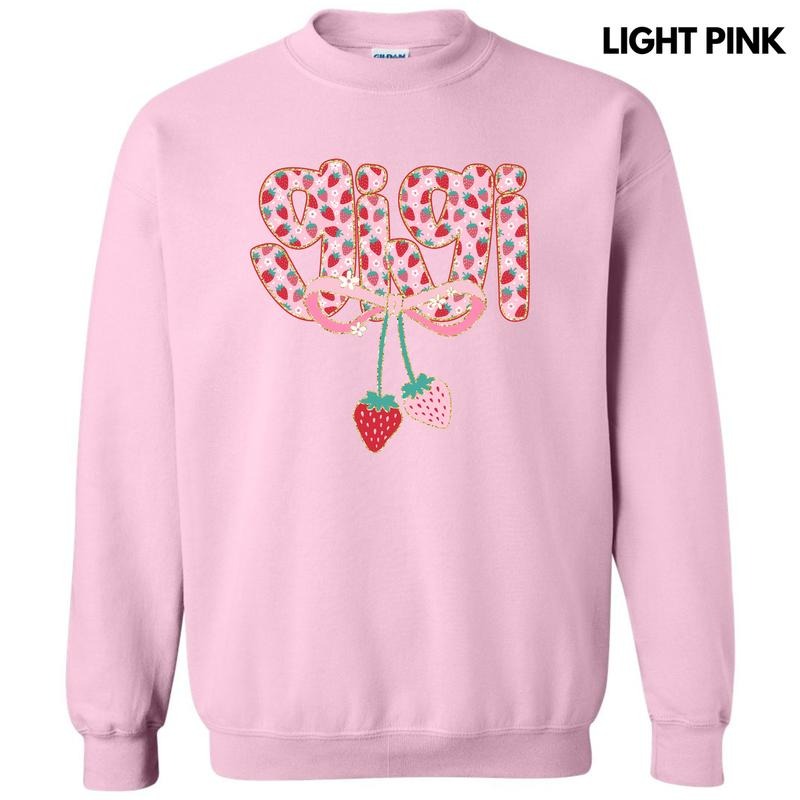 Gigi Strawberry Coquette Sweatshirt 'NLB' T-Shirts, Hoodie | RetroVerseTees.com