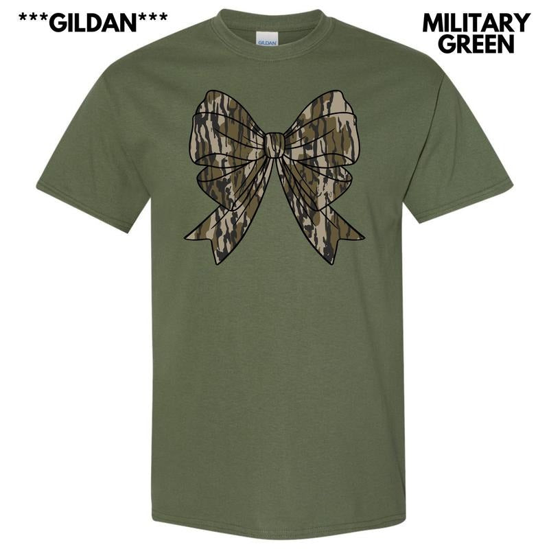 Gildan - Camouflage Bow T-Shirt 'NLB' Hoodie, Sweatshirt | RetroVerseTees.com