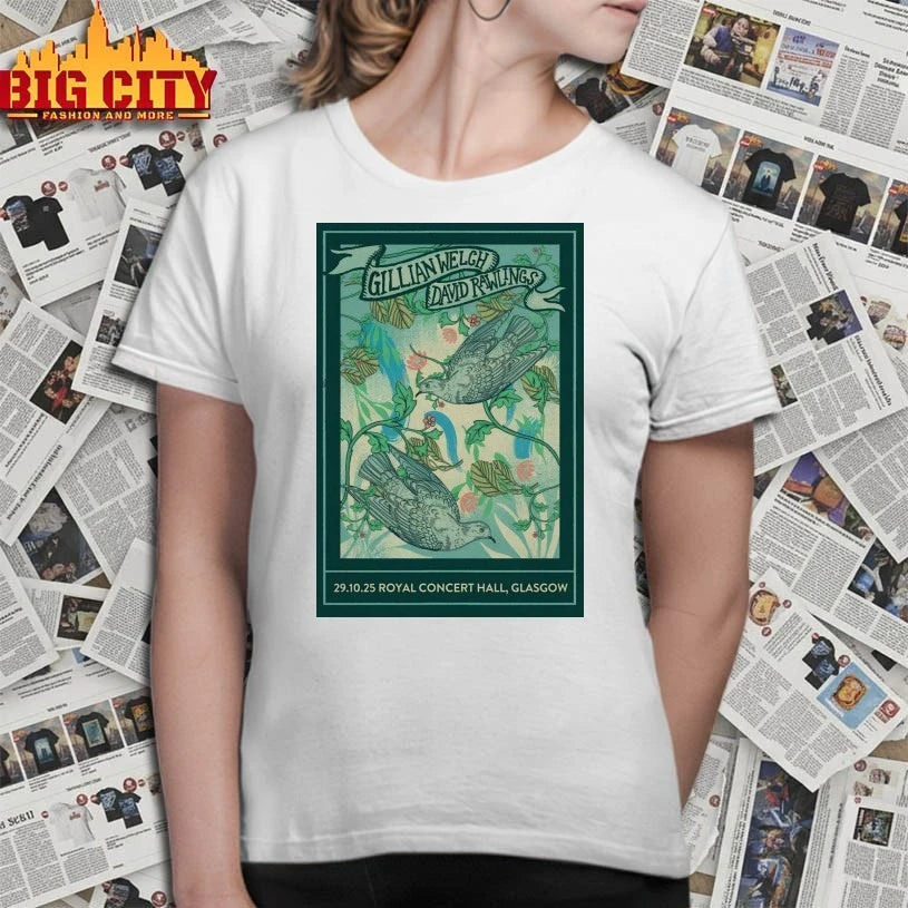 Gillian Welch and David Rawlings Glasgow Tour On Oct 29 2025 Poster shirt