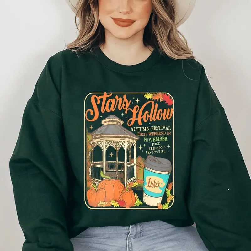 Gilmore Girls Stars Hollow Sweatshirt T-Shirts, Hoodie | RetroVerseTees.com