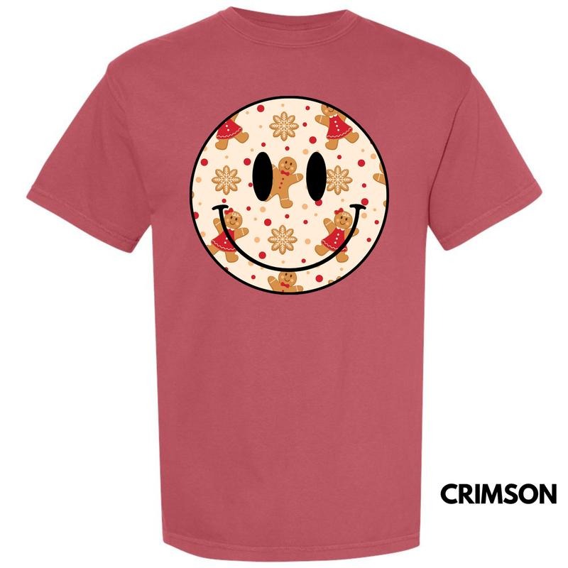 Gingerbread Happy Face Comfort Colors T-Shirt 'NLB' Hoodie, Sweatshirt | RetroVerseTees.com
