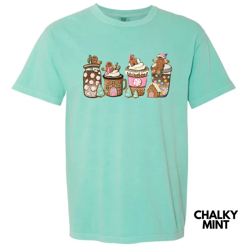 Gingerbread Lattes Comfort Colors T-Shirt 'NLB' Hoodie, Sweatshirt | RetroVerseTees.com