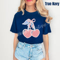 Gingham Heart Cherries Comfort Colors T-Shirt 'NLB' Hoodie, Sweatshirt | RetroVerseTees.com