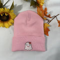 Girl Ghost embroidered Beanie; Halloween embroidered Beanie Cotton Cotton Cotton T-Shirts, Hoodie, Sweatshirt