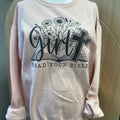 Girl Read Your Bible Sweatshirt - Blush Pink Sweatshirt - Christian Sweatshirt T-Shirts, Hoodie | RetroVerseTees.com
