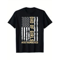 Girl TNF'WB shield Day Daddy & Dad FOG Girls Outnumbered T-Shirt, 100% Cotton, Gift for Men Women Dad Mom Friends....