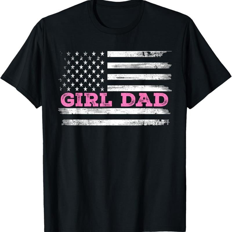 Girls Dad TNF'WB shield Day Dad Daughter Girls Dad Number Exceeds T-shirt Adult Loose Gunpla brand Comfortable Pure...