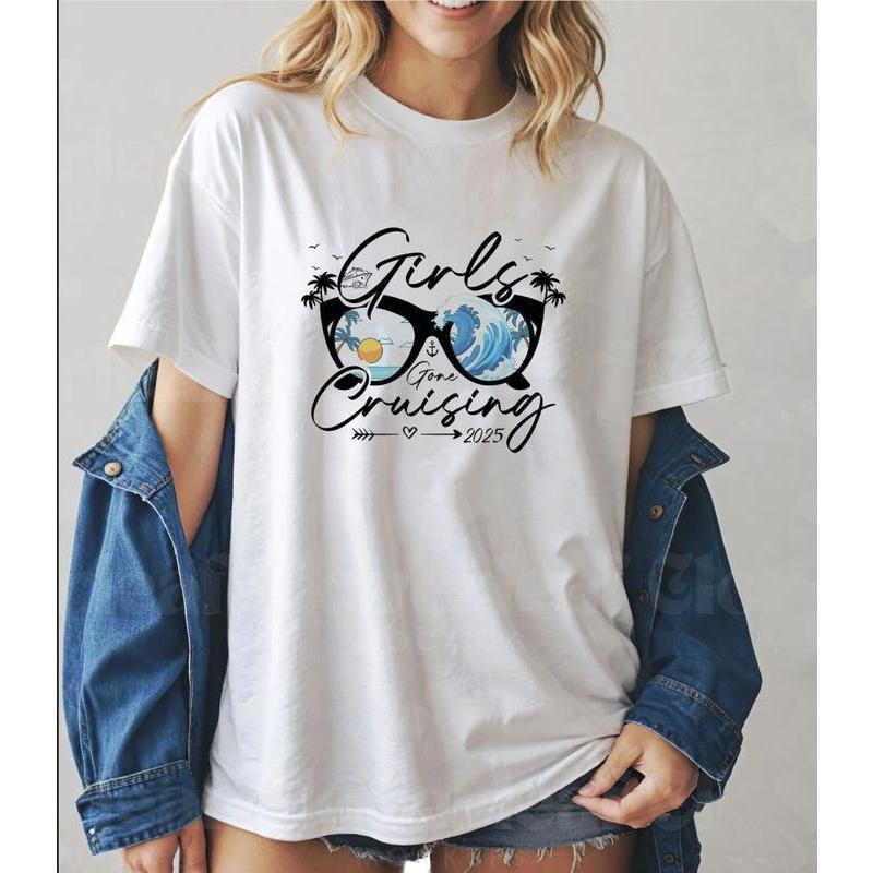 Girls Straw hat pirates Cruising Shirt, Girls Cruise 2025 Tee, Cruise Lovers Shirt, Vacation Cruise Trip Shirt, Matching...