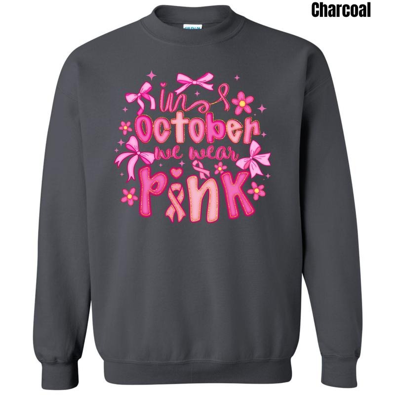 Girly Pink October Sweatshirt 'NLB' T-Shirts, Hoodie | RetroVerseTees.com
