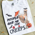 Give Me The Creeps Graphic Top T-Shirts, Hoodie, Sweatshirt | RetroVerseTees.com