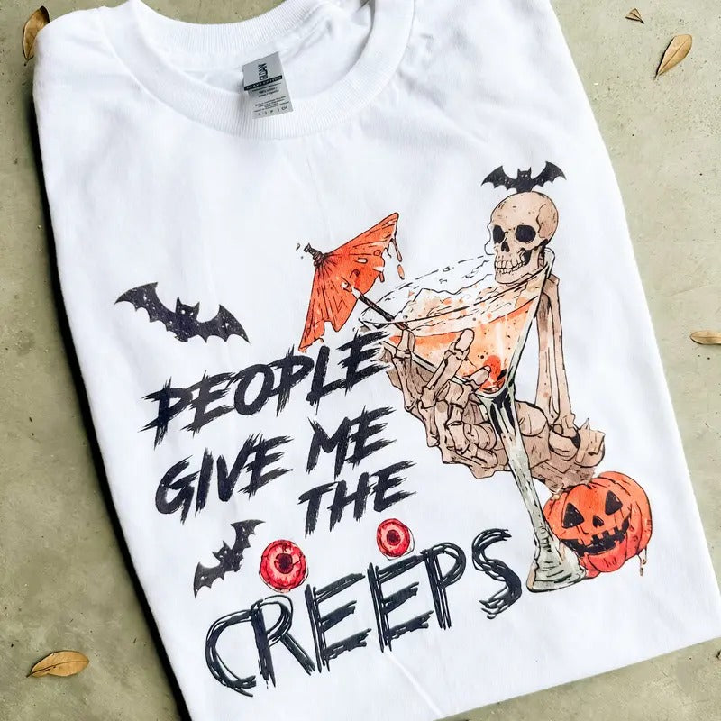 Give Me The Creeps Graphic Top T-Shirts, Hoodie, Sweatshirt | RetroVerseTees.com
