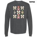 Glam Nutcracker Bow Collage Long Sleeve Comfort Colors T-Shirt 'NLB' Hoodie, Sweatshirt | RetroVerseTees.com