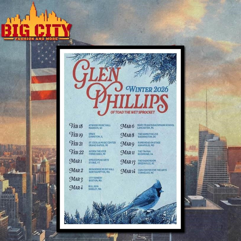 Glen Phillips Music Tour 2026 Poster Shirt