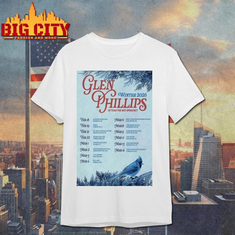 Glen Phillips Music Tour 2026 Poster Shirt