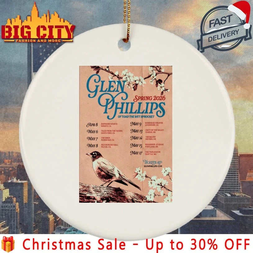 Glen Phillips Spring Tour 2026 Poster shirt