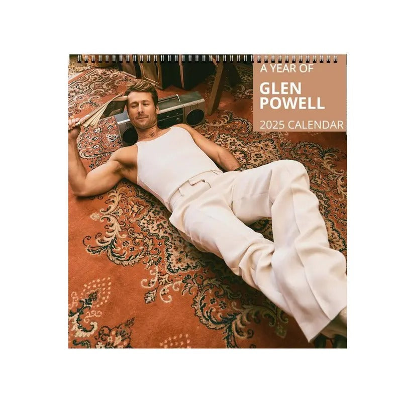 Glen Powell 2025 Wall Calendar Planner, If You Feel It Chase It Twisters Monthly Planner, Gift For Her, Celebrity...