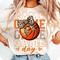 Glitter Basketball T-Shirt, Basketball Game Day Shirt, Basketball Mama T-Shirt, Basketball Mom Retro Basketball T-Shirt,...
