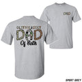 Glitter Dirt Dad T-shirt Camo Leopard Print Graphic - Unisex Relaxed Fit Short Sleeve Machine Washable - Boyfriend Gift