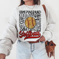 Glitter Softball DTF Transfers - THIS IS NOT A SHIRT Hoodie, Sweatshirt | RetroVerseTees.com