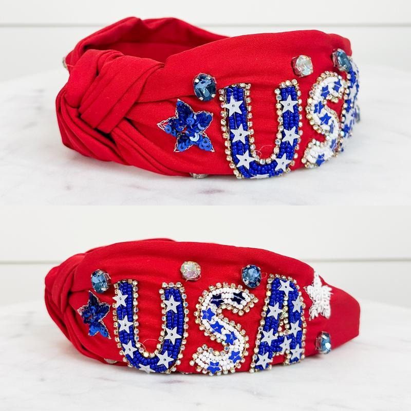 Glitz & Glam USA Headband T-Shirts, Hoodie, Sweatshirt | RetroVerseTees.com