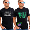 Glow: I shaved my balls for this - Men's funny graphic T-shirt Hoodie, Sweatshirt | RetroVerseTees.com