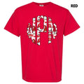 Gnome Christmas Monogram Comfort Colors T-Shirt 'NLB' Hoodie, Sweatshirt | RetroVerseTees.com