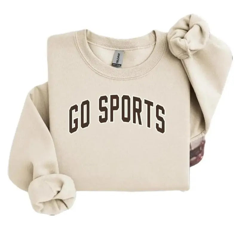 Go Sports Sweatshirt | Funny Sports Fan Sweater | Game Day Apparel, Yay Sports Sweatshirt, football Crewneck fall joct...
