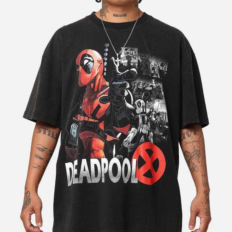 Goat Crew M4rVel Dead.pOol Comic T-Shirt Trending Movie T shirt Vintage 90s T-shirt gift for Movie fans gift for him gift...