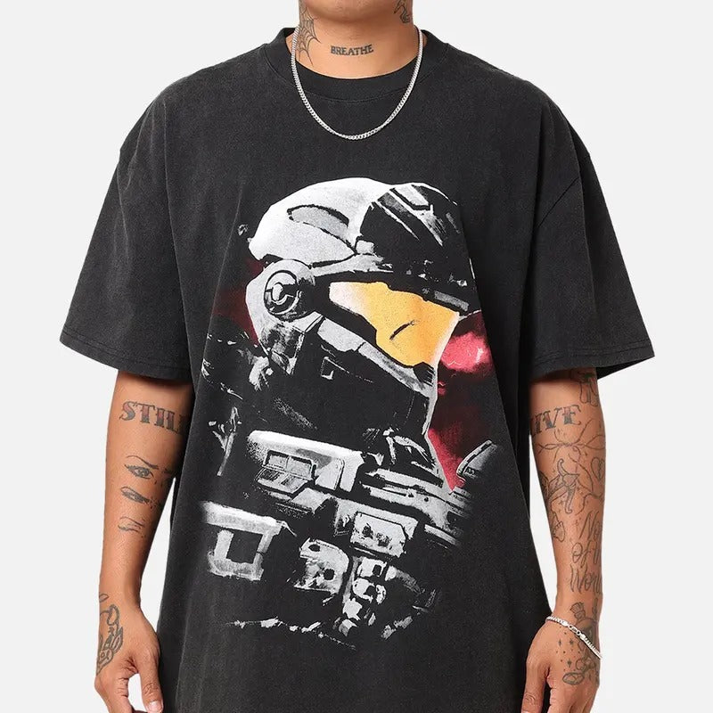 Goat Crew X Halo Halo Reach T-Shirt Trending Movie T shirt Vintage 90s T-shirt gift for Movie fans gift for him gift for...