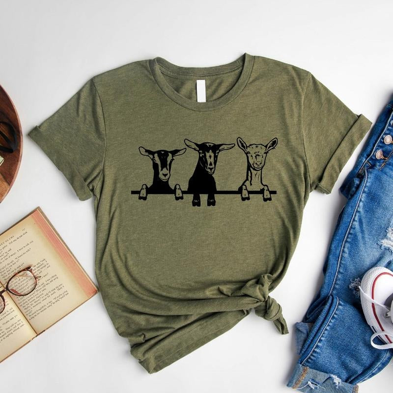 Goats Shirt, Farm Animal Sweatshirt, Funny Gift For Goats Lover, Animals Lover Gift Tee, Goats Owner Hoodie, Farmer...