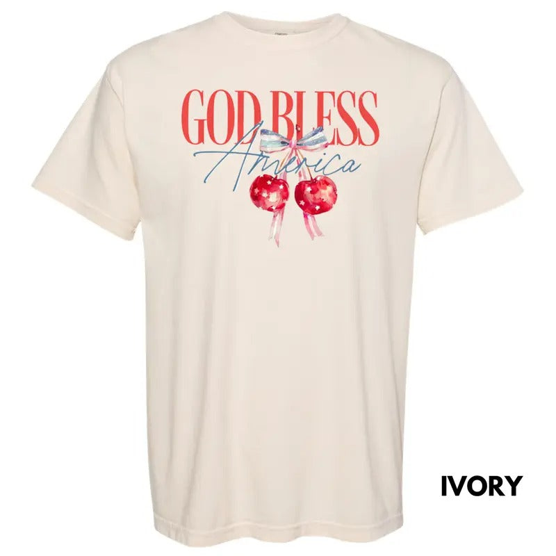 God Bless America Coquette Comfort Colors T-Shirt Hoodie, Sweatshirt | RetroVerseTees.com
