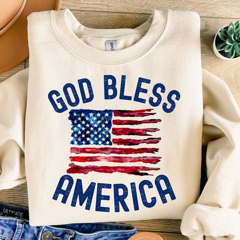 God Bless America Land That I Love 4th Of July Fourth Of July America God Bless America Usa 4th Of July Shirt Hoodie,...