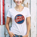 God Bless America Patriotic T-shirt 4th Of July Shirt Independence Day Tee Vintage Style Usa Pride Shirt American Flag...