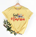 God Bless America Shirt 4th Of July Shirt 4th Of July Rainbow Shirt American Shirt Family Matching Shirt Gift For...