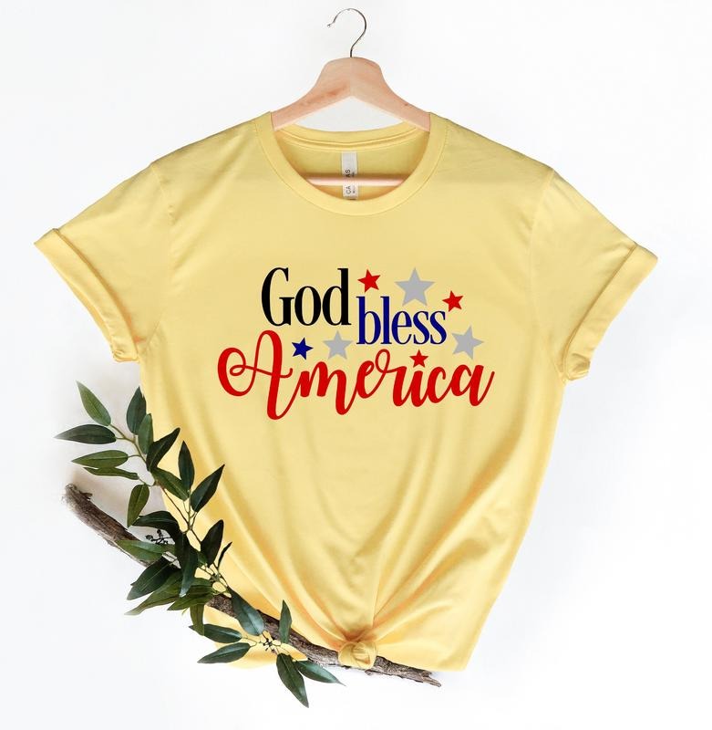 God Bless America Shirt 4th Of July Shirt 4th Of July Rainbow Shirt American Shirt Family Matching Shirt Gift For...