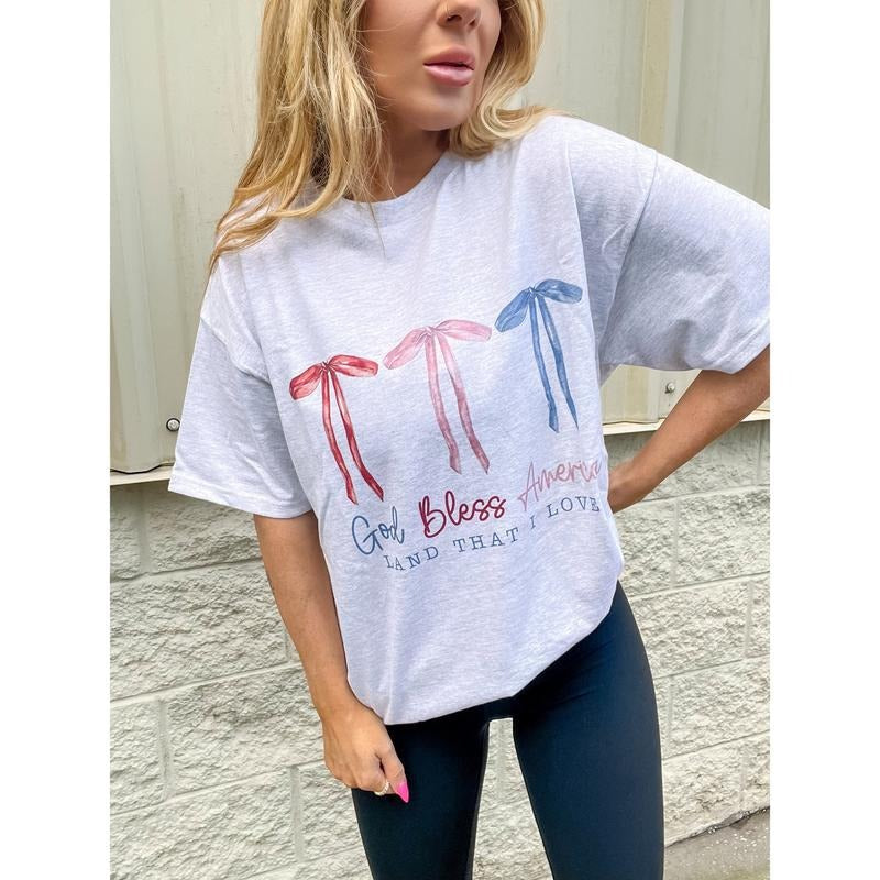 God Bless Graphic Top T-Shirts, Hoodie, Sweatshirt | RetroVerseTees.com