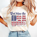 God Bless Usa Shirt Christian 4th Of July Shirt Patriotic Christian T-shirt Bible Verse America Shirtsred White And Blue...