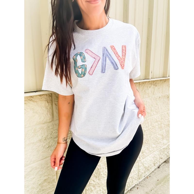 God Is Greater Graphic Top T-Shirts, Hoodie, Sweatshirt | RetroVerseTees.com