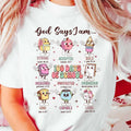 God Says I Am Happy 100 Days Of School Shirt, Happy 100 Days Of School Shirt, Teacher Student Shirt, Celebrate 100 Days...