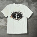 God's Eyes T-Shirt, Retro casual trend street T-shirt Men Y2k 2024 summer short sleeve Goth Harajuku shirt Menswear Top...