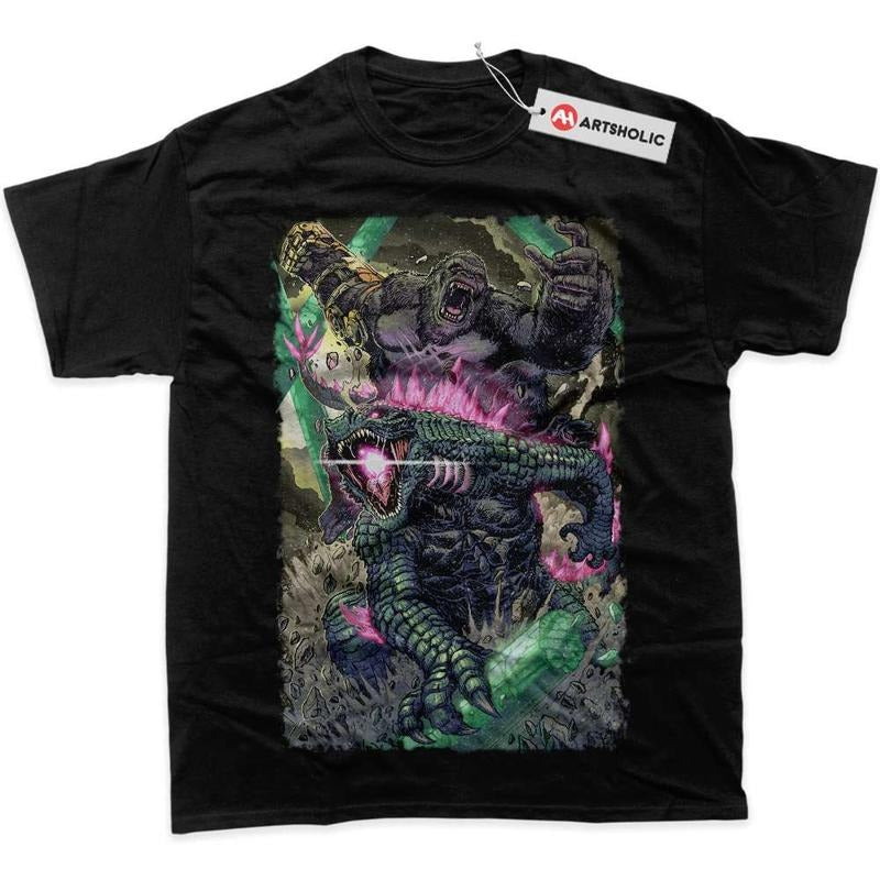Godzilla Vs Kong Shirt, Movie Shirt, Graphic Tee Hoodie, Sweatshirt | RetroVerseTees.com