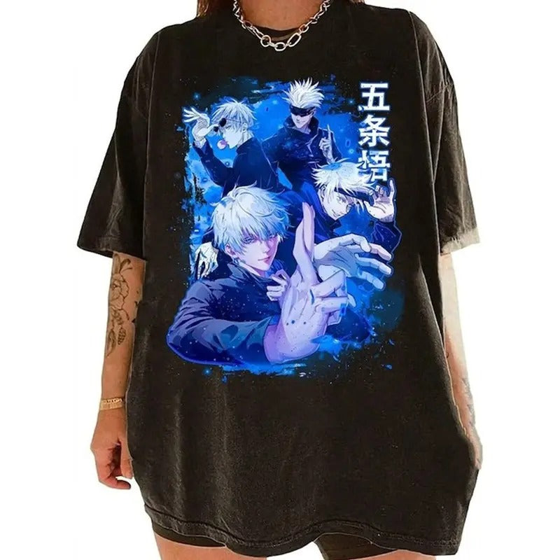 Gojo Satoru Anime Shirt, Gojo Satoru Anime Shirt Unisex Full Size Hoodie, Sweatshirt | RetroVerseTees.com