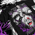Gojo Satoru T-Shirt Jujutsu Kaisen Anime Horror Funny Gift Shirt All Size Hoodie, Sweatshirt | RetroVerseTees.com